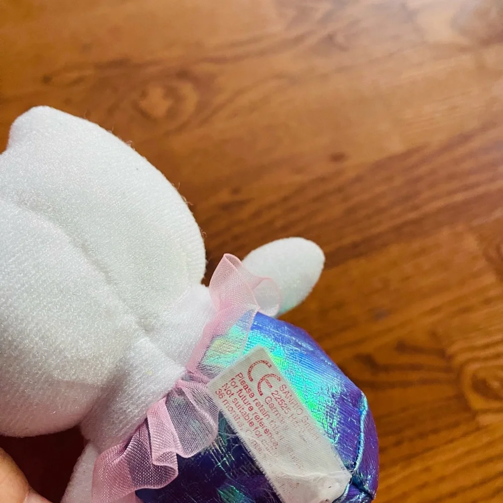 Sanrio white purple hello kitty mermaid small plush 6”